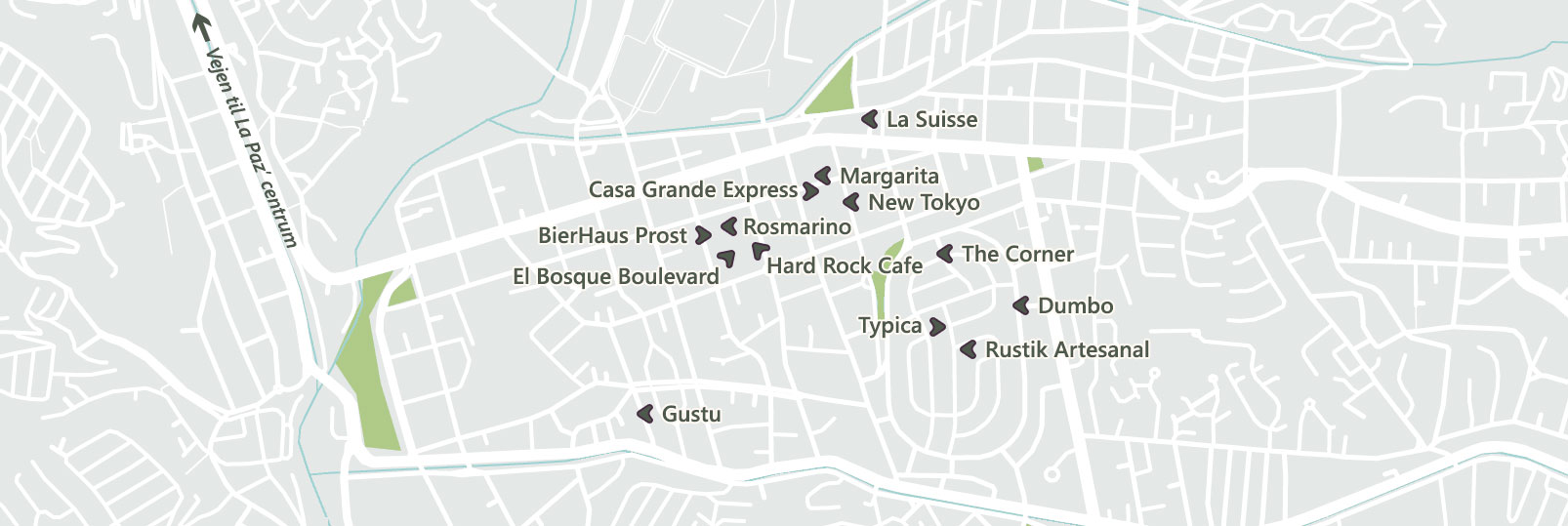 De restauranter vi besøgte