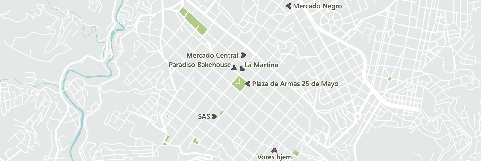 Butikkerne i Sucre, Bolivia