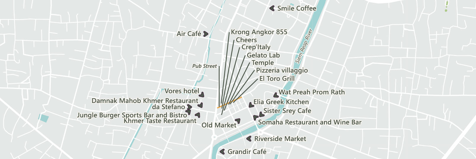 Siem Reap og restauranterne