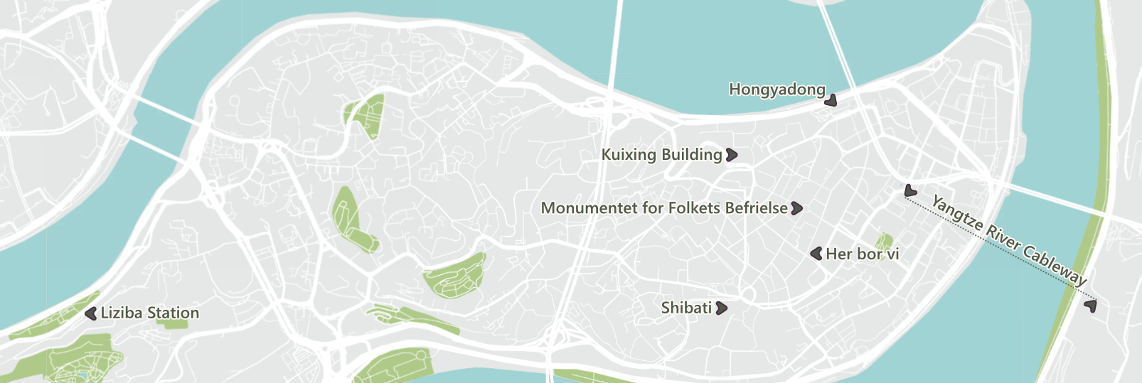Seværdighederne i Chongqing
