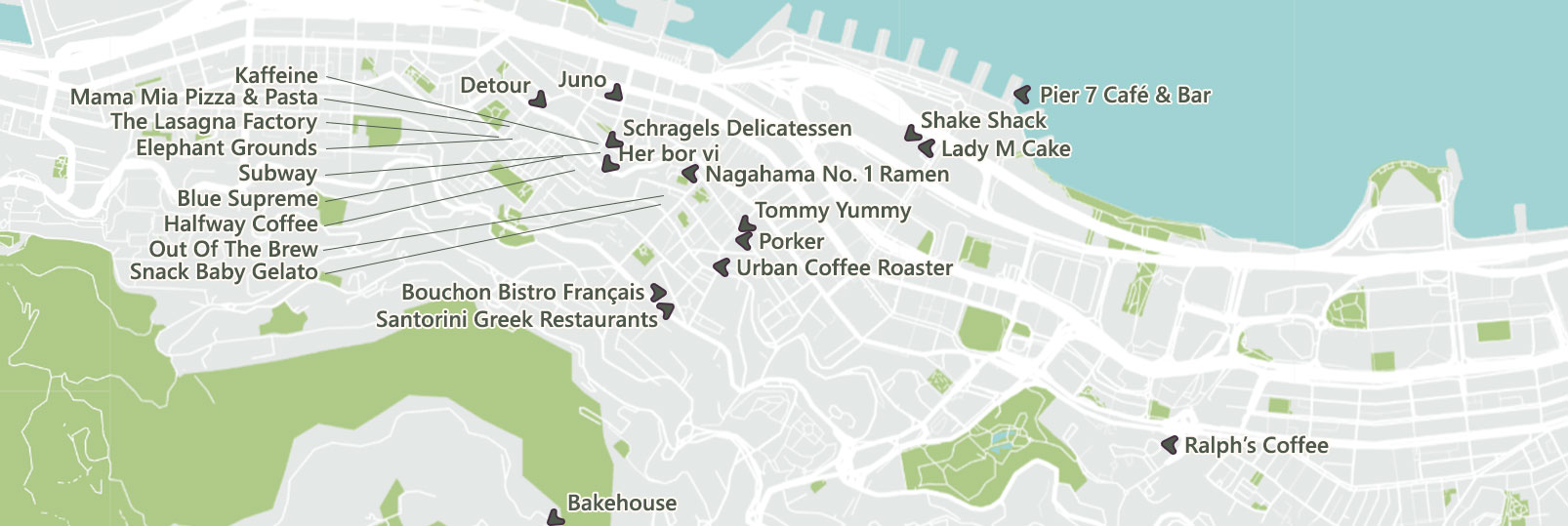 Hongkong - restauranterne - caffeerne - barerne