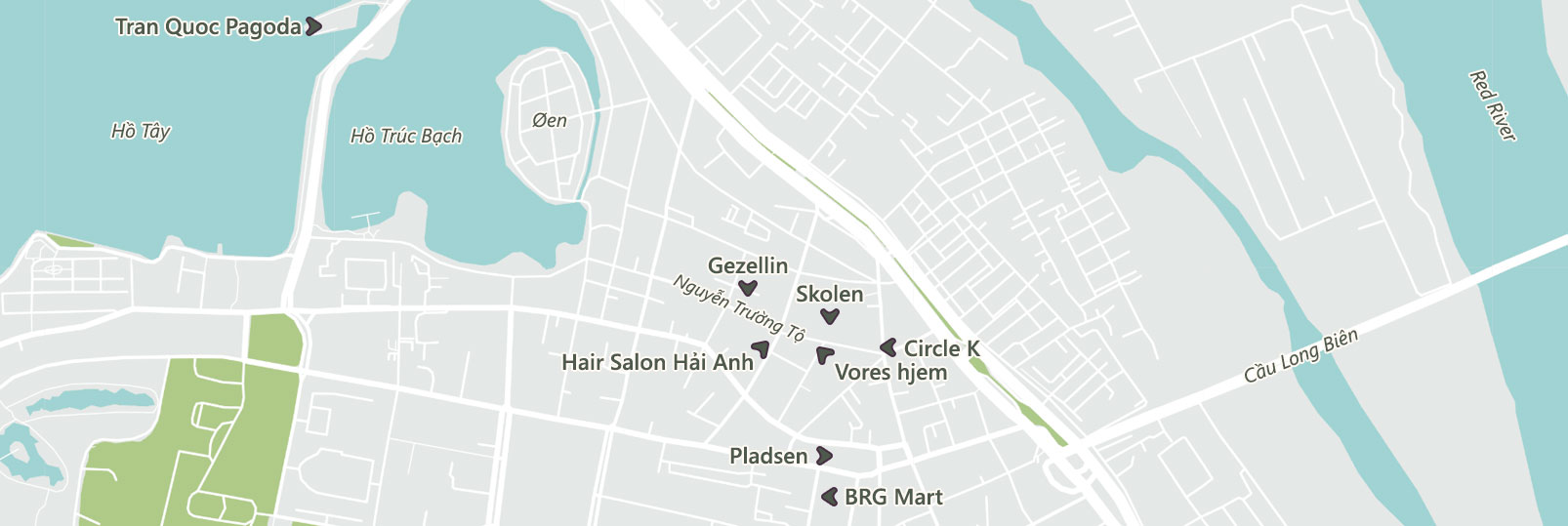 Vores område i Hanoi