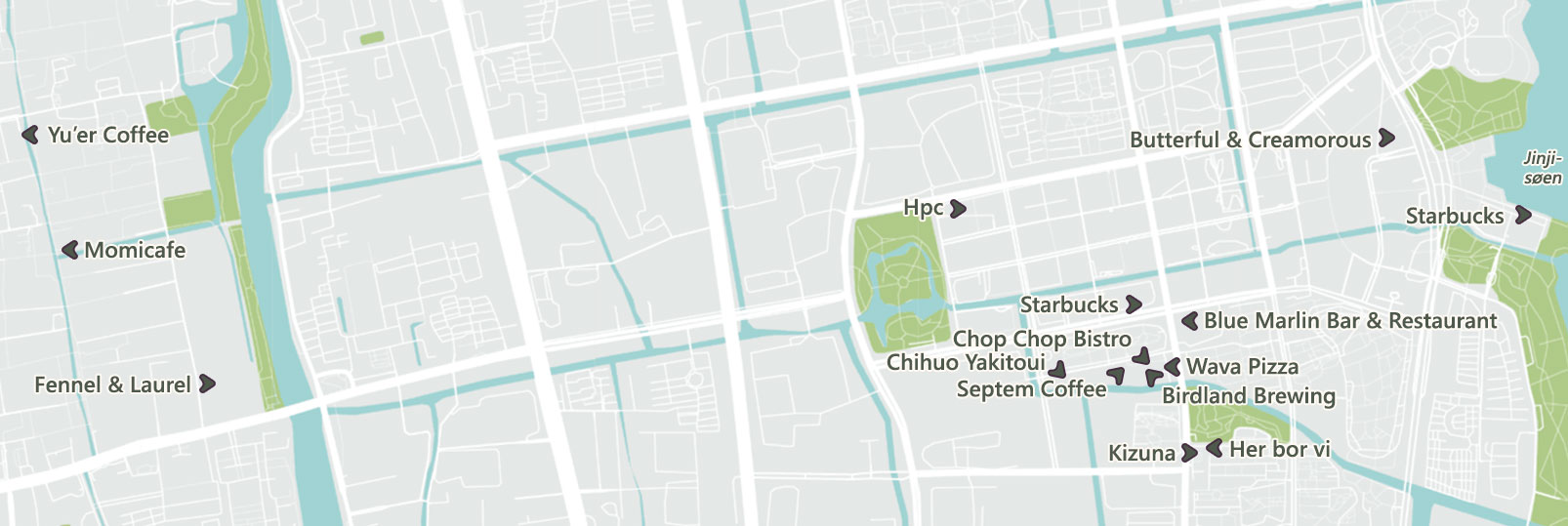 Suzhou - restauranterne, caféerne og barerne