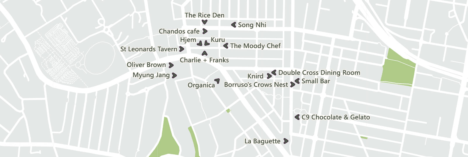 Restauranter og cafeer - St Leonards