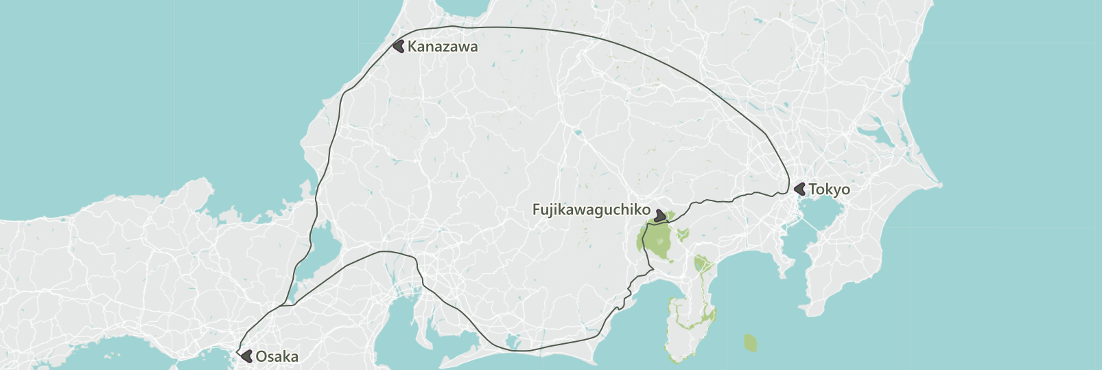Osaka - Kanazawa - Tokyo - Fujikawaguchiko