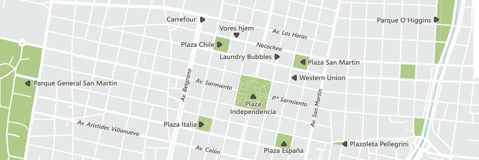 Den centrale del af Mendoza