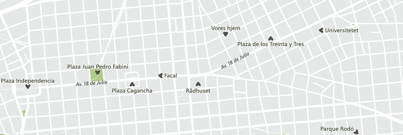 Cordón, Centro og Palermo