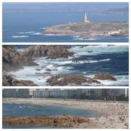 A Coruña, kysten og stranden