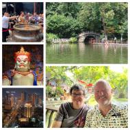 Chengdu, flotte templer og parker