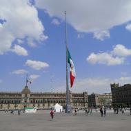 Zócalo – der flages på halv