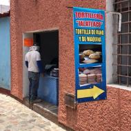 Salg af tortillas i vores gade