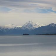 Lake Pukaki og Mount Cook