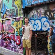 Sam i Hosier Lane