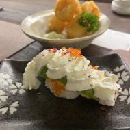 Sushi med flødeskum 