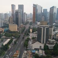 Dejlig udsigt op til Tianfu Square