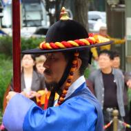 Vagtskifte foran paladset