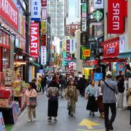 Gågader og K-pop-butikker