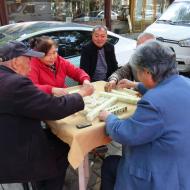Vejen langs bymuren i vestlig retning