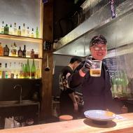 Vi skåler med kokken