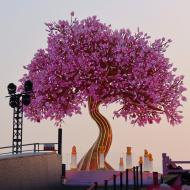 Oppe på taget i Joy City