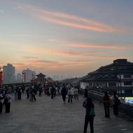 Solnedgang på muren