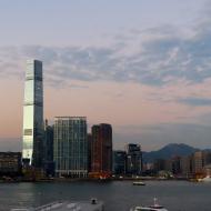 Kowloon set fra Hongkong-øen