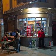 På vej hen til nudelrestauranten