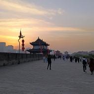 Solnedgang på muren