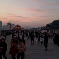 Solnedgang på muren