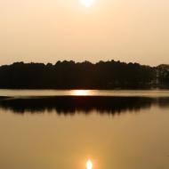 Solen er på vej ned