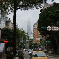 Sanmin Road med Taipei 101 i baggrunden 