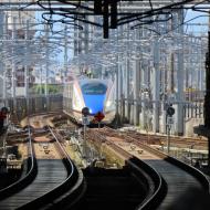 Vi ankommer med Shinkansen 