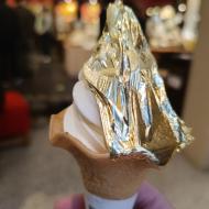 Softice med bladguld 