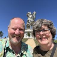 Sidste billede af rytterstatuen 