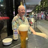 En kold weissbier i varmen