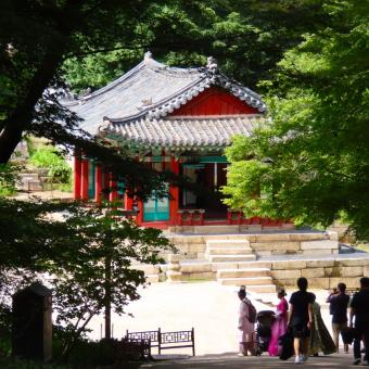 Changdeokgung-paladset hemmelige have i Seoul