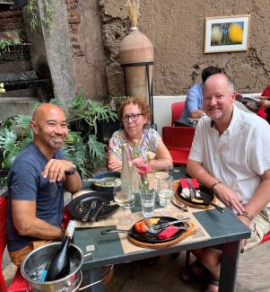 Frokost med Elwin og Diana